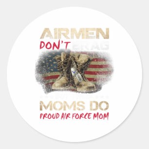 Sticker Rond Favori Airman Me Appelle Maman Fière Cadeau de la