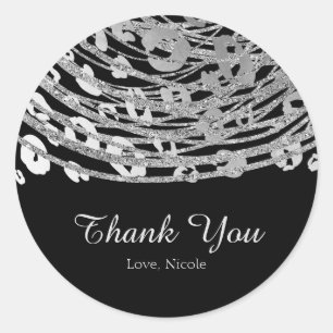 Sticker Rond Favori de fête exotique imprimé guépard glamour ar