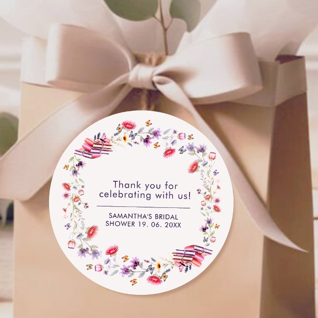 Sticker Rond Favori de nouveau chapitre Fleur sauvage Lavande B (Créateur téléchargé)