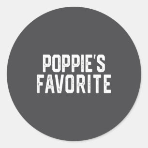 Sticker Rond Favori de Pe pour la fête des pères grand-parent G