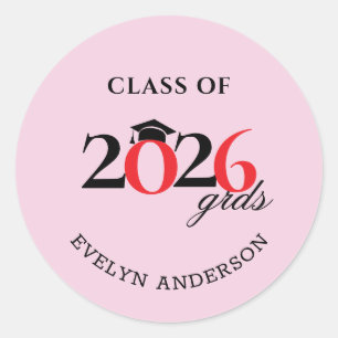 Sticker Rond Favoris de bonbons Hershey pour les diplômés de la