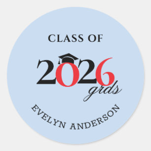 Sticker Rond Favoris de bonbons Hershey pour les diplômés de la