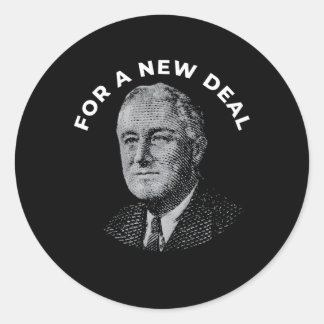 Sticker Rond Fdr New Deal Democrat Franklin Delano Roosevelt Ne