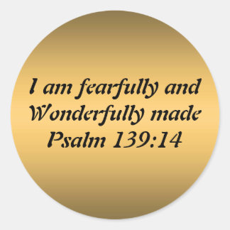 Sticker Rond Fearful et merveilleusement fait