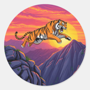 Sticker Rond Fearless Leap 