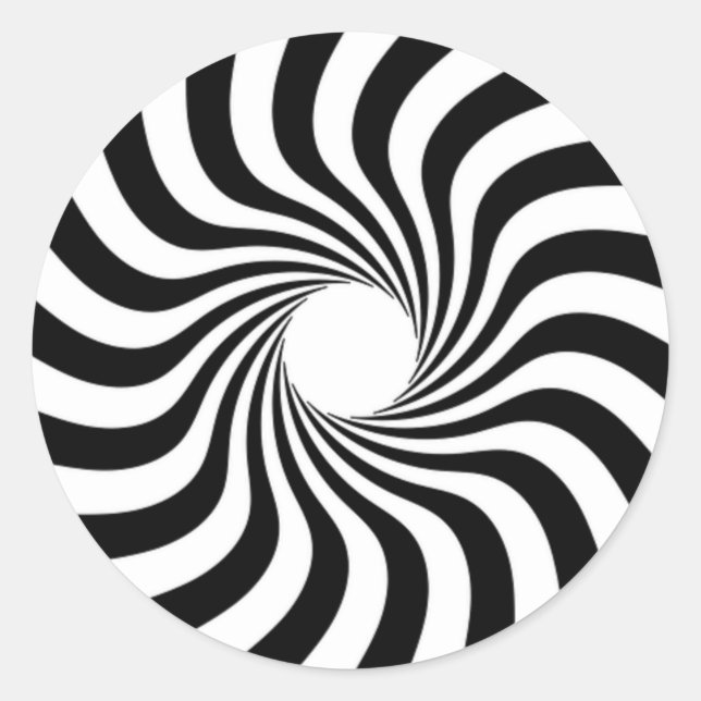 Sticker Rond Fécule spirale avec trou (Devant)