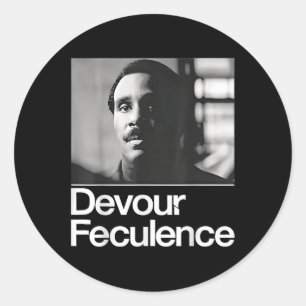 Sticker Rond Féculence Devour