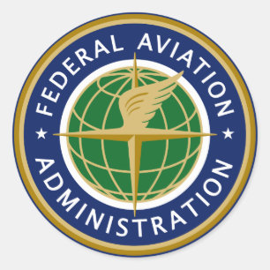 Sticker Rond Federal Aviation Administration (FAA)