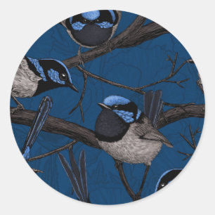 Sticker Rond Fée de nuit