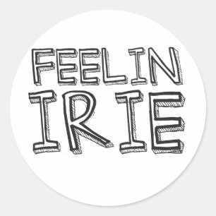 Sticker Rond Feelin' Irie