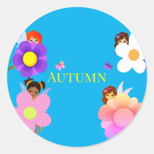 Sticker Rond Fées