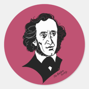 Sticker Rond Felix Mendelssohn Bartholdy