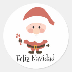 Sticker Rond Feliz Navidad