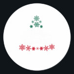 Sticker Rond Feliz Navidad Christmas Tree Spa mexicain<br><div class="desc">Feliz Navidad Christmas Tree Spa mexicain</div>