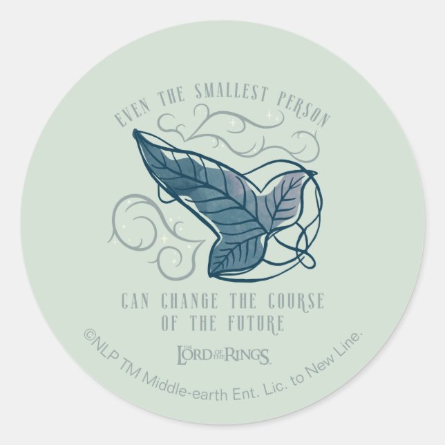 Sticker Rond Fellowship Elven Brooch Quote Graphic (Devant)