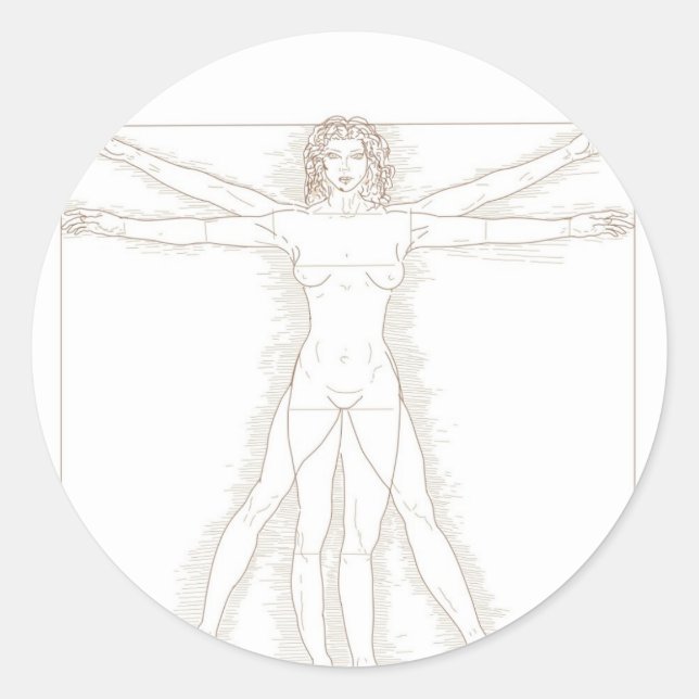 Sticker Rond Féminisme (Devant)