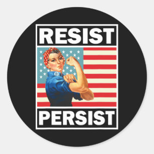 Sticker Rond Féminisme Les Dons Féministes Résistent Persister