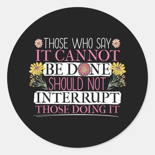 Sticker Rond Femme à la tête (Devant)