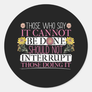 Sticker Rond Femme à la tête