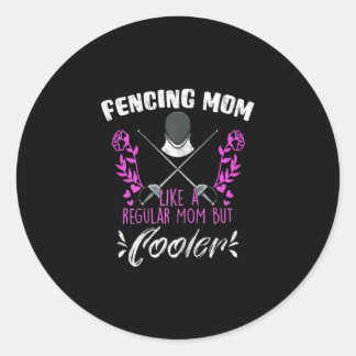 Sticker Rond Femme clôturant la fête des mères Maman Love