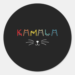 Sticker Rond Femme Commala Chat Letting Positive Funny Chat Le