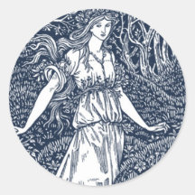 Femme de la forêt enchantée dans le style de Willi