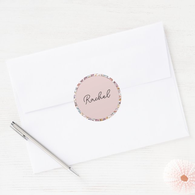 Sticker Rond femme drôle féministe (Enveloppe)