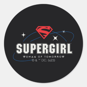 Sticker Rond Femme super fille de demain