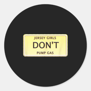 Sticker Rond Femmes drôles du New Jersey Les filles du Jersey n