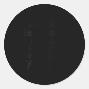 Sticker Rond Femmes Je ne suis pas responsable de ce que mon vi