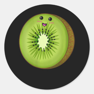 Sticker Rond Femmes Kiwi Costume Nourriture Fruit Halloween Laz