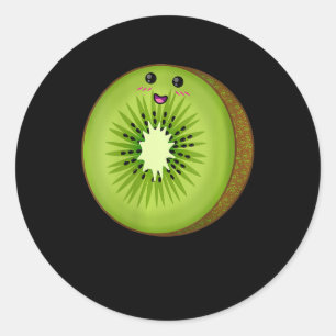 Sticker Rond Femmes Kiwi Costume Nourriture Fruit Halloween Laz