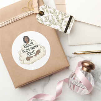 Sticker Rond Femmes Noires au Repos