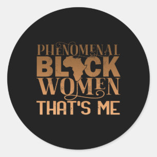 Sticker Rond Femmes noires Phénoménales Histoire afro-américain