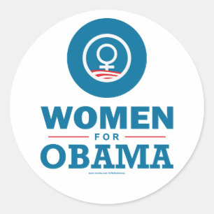 Sticker Rond Femmes pour Obama