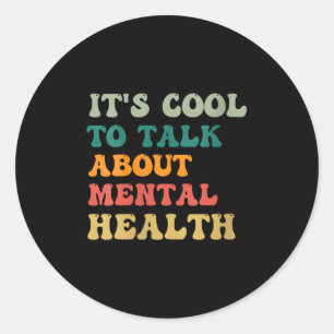 Sticker Rond Femmes Son Cool Parler De Sensibilisants En Santé
