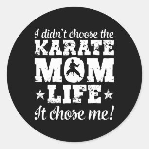 Sticker Rond Femmes Vintage Je n'ai pas choisi la vie de maman