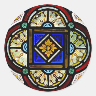 Sticker Rond Fenêtre en verre tendu