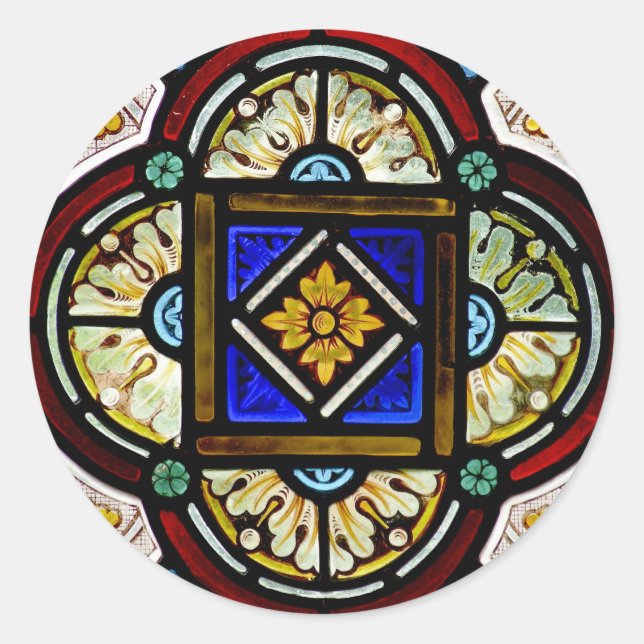 Sticker Rond Fenêtre en verre tendu (Devant)