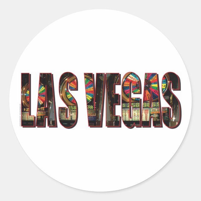 Sticker Rond Fentes Las Vegas (Devant)