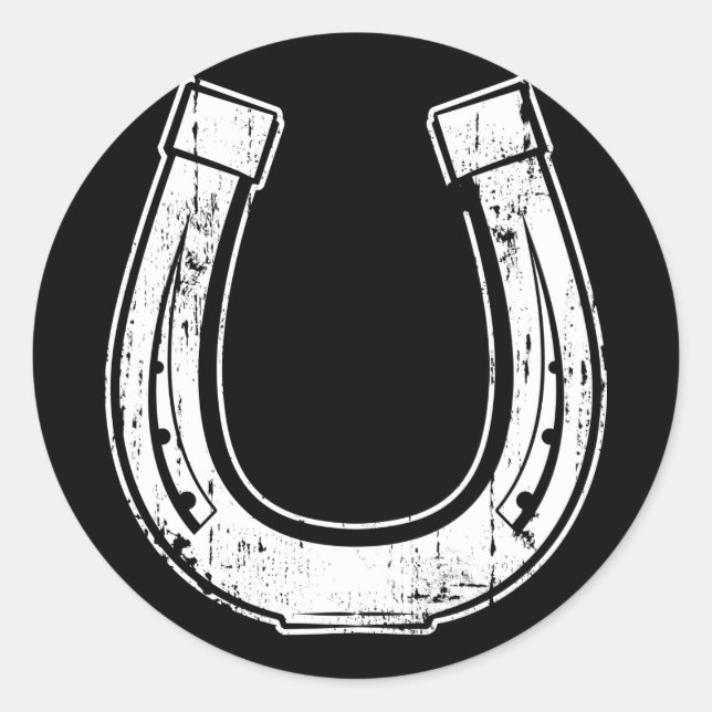 Sticker Rond fer à cheval (Devant)
