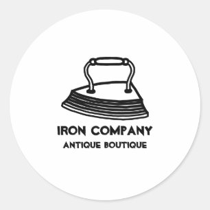 Sticker Rond Fer Antique Vintage
