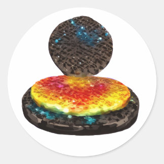 Sticker Rond Fer gaufre