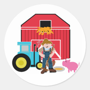 Sticker Rond Ferme