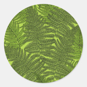 Sticker Rond Ferme en vert