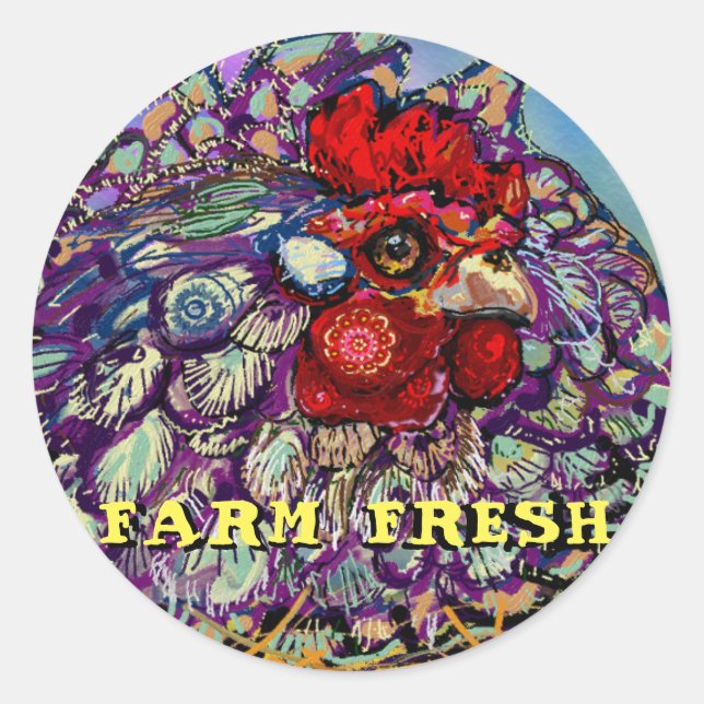 Sticker Rond Ferme fraîche (Devant)