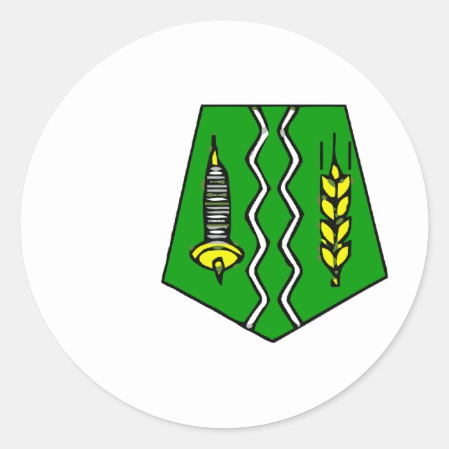 Sticker Rond Fes, Maroc (Devant)