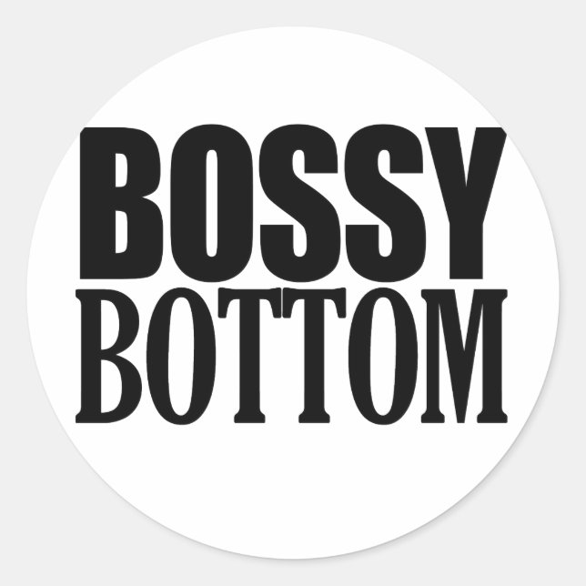 STICKER ROND FESSIER AUTORITAIRE (Devant)