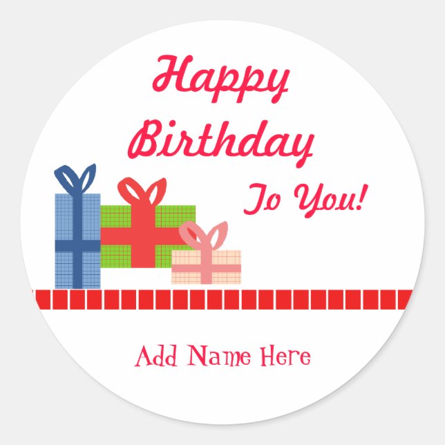 Sticker Rond Festif (Devant)