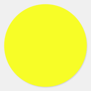 Sticker Rond Festif Citron Couleur Jaune Personnaliser Ceci!